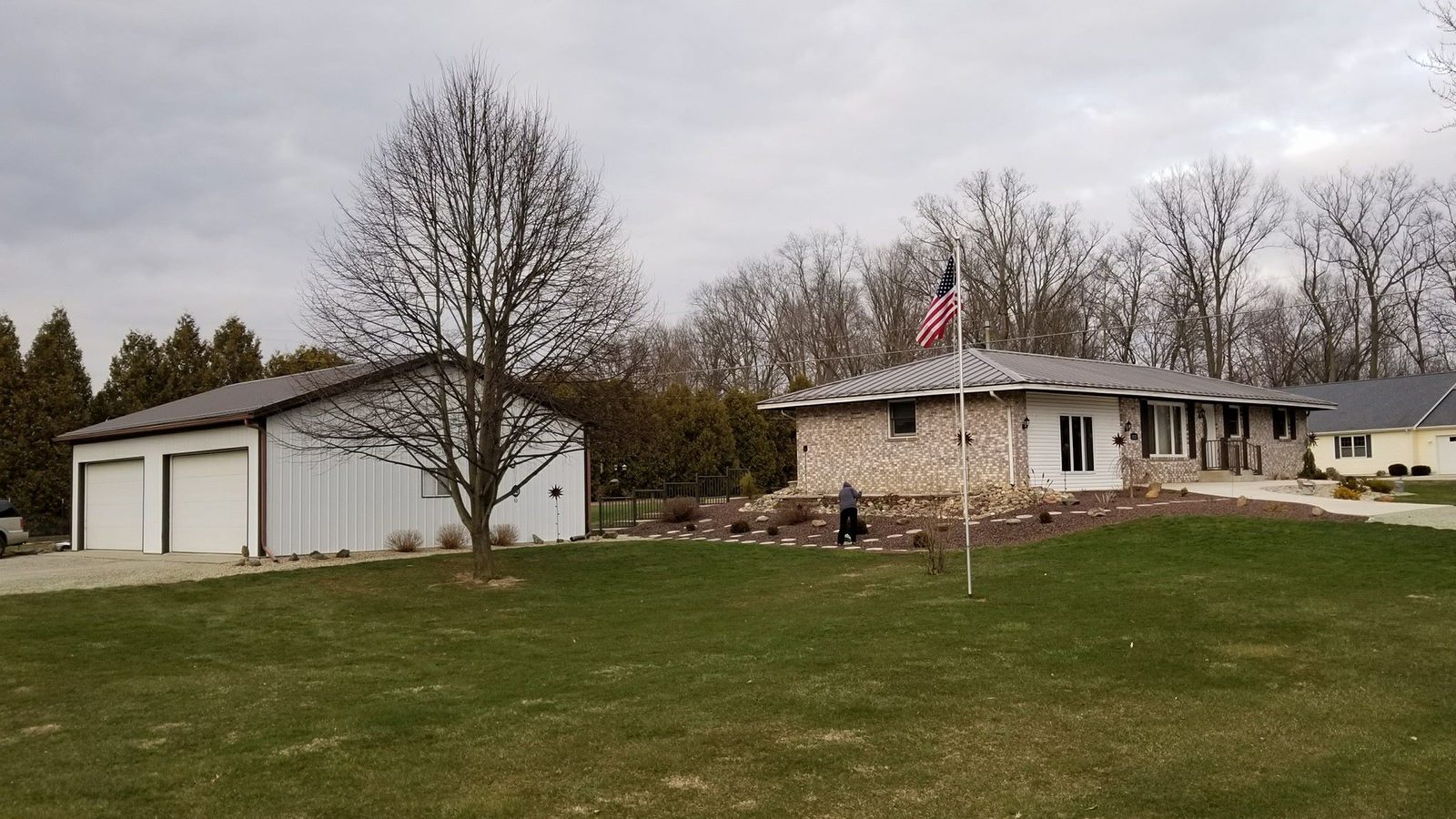 Burnished Slate concealed fastener install near Warsaw, Indiana